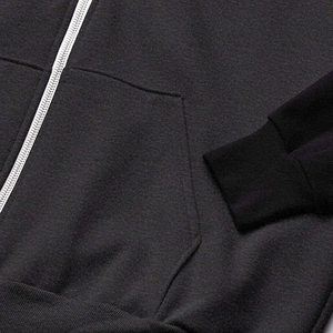 Sweat-shirt à capuche zippé personnalisé pour homme, fermeture éclair métallique, vente en gros OEM pour les marques de streetwear américaines - Product Image 6