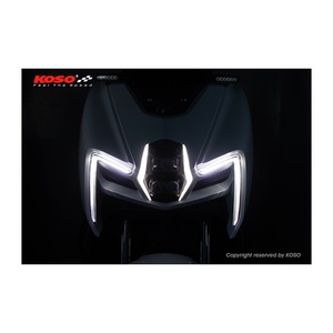Conjunto de Faro Delantero LED para Motocicleta, Lámpara de Actualización para Scooter SYM MMBCU, Color Negro - Product Image 4