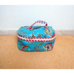 Juego de Bolsas de Maquillaje Life Cotton, Acolchadas, Casuales, con Estampado de Pantalla, de 3 Piezas, con Cierre, Diseño de Latido de Corazón, Color Amarillo, para Mujer - Product Image 2