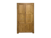 Armoire de rangement multi-usages en bois massif avec porte-bouteilles, armoire de bar haute avec étagères et tiroirs, design moderne fait main de qualité supérieure GWE249