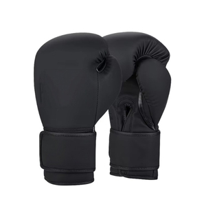 ถุงมือฝึกซ้อมมวย PU สีดำ พร้อมสายรัดข้อมือแบบเวลโคร สำหรับผู้ใหญ่ ดีไซน์ระบายอากาศได้ดี - Product Image 2
