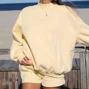 Womens <b>Mock</b> <b>Neck</b> Sweatshirt Oversized Long Sleeve Casual Pullover Loose Fit Fashion Fleece <b>Top</b> - Product Image 1