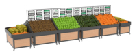 Gratis Design Supermarkt Rekken Hout Fruit En Groente Plank Standaard Rek Voor Supermarkt