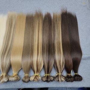 Cheveux de rêve |   Cheveux naturels noirs et couleur piano en trame |   Cheveux humains vierges du Vietnam |   Surpiqûres robustes |   Sans perte de poils - Product Image 4