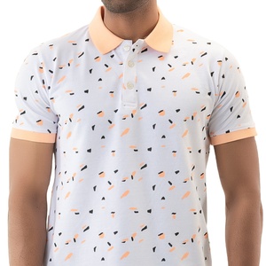 T-shirt polo personnalisé imprimé de la meilleure qualité pour les hommes 100% coton Logo personnalisé surdimensionné vente chaude bas quantité minimale de commande qualité d'exportation - Product Image 1