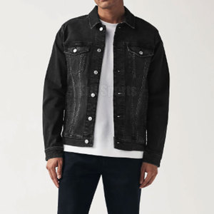 Veste en jean pour homme de haute qualité, respirante, écologique, col montant, 100% coton, fabriquée au Pakistan, best-seller - Product Image 3
