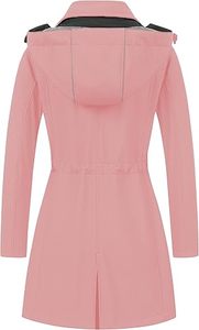 ผู้ผลิตเสื้อแจ็คเก็ตกันลมแบบ OEM สีสันตัดกัน เสื้อแจ็คเก็ตกันลมสำหรับผู้หญิง น้ำหนักเบา สำหรับเล่นกีฬา กันน้ำ มีฮู้ด - Product Image 3