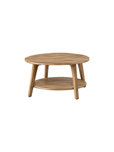 Mesa de centro moderna de madera maciza de teca con patas de madera, diseño duradero, estante de almacenamiento para muebles de sala de estar - Product Image 3
