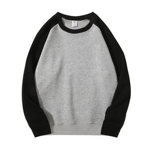 เสื้อฮู้ดดี้และเสื้อสเวตเชิ้ตผู้ชายแบบมีโลโก้สั่งทำพิเศษ 300 GSM ผ้าโพลีเอสเตอร์ผสมสแปนเด็กซ์ ตัดต่อสี คอกลม พิมพ์ลาย สตรีทแวร์ - Product Image 4