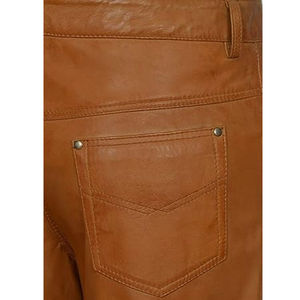 Unique Design Eco-Friendly Waterproof Lightweight Casual Winter <b>Men's</b> <b>Leather</b> <b>Pants</b> Customized Printing Straight Mid Adult Size - Product Image 5