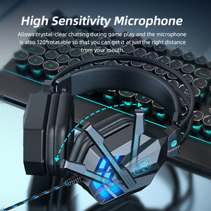 Auriculares para juegos Soyto SY850MV con cable, sonido dinámico con refuerzo de bajos y micrófono para PC, PS4, PS5 y Xbox - Product Image 4