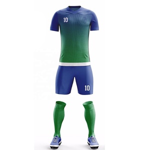 Conjunto de camisetas de fútbol personalizable al por mayor, kits de fútbol sublimados transpirables con nombre y diseño personalizados - Product Image 2