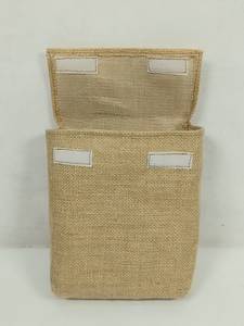 Bolsa de Yute Natural Ecológica y Portátil con Cierre de Solapa Plegable para Empaque de Regalos, Almacenamiento de Joyería y Empaque Promocional - Product Image 5