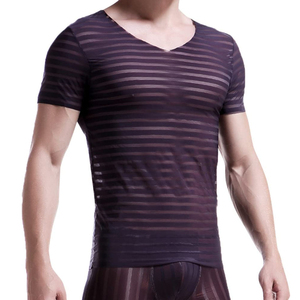 <b>Men</b> Mesh Active T Shirt Lightweight Breathable Fabric Ideal <b>for</b> Workout Sessions <b>Men's</b> Mesh Sports T Shirt Muscle <b>Vest</b> T Shirt - Product Image 4