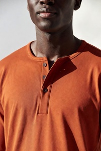 Camisa de Manga Larga para Hombre, Color Sólido, Corte Regular, Algodón Premium, Ajuste Cómodo - Product Image 3
