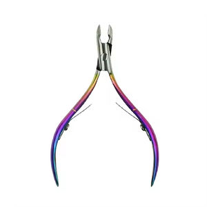 Pince à cuticules en acier inoxydable courbée, coupe-cuticules, pince à peaux mortes, ciseaux, pince de précision pour les doigts - Product Image 4