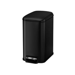 Pattumiera a pedale sottile in acciaio da 11,4x5,71x10,7 pollici con coperchio a chiusura ammortizzata per ufficio (6L) - Product Image 3