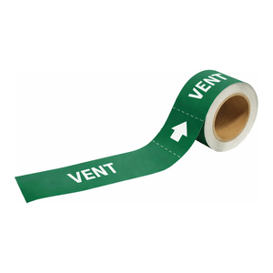 Marqueurs de tuyaux de ventilation Brady - Marqueurs flexibles et durables pour les conduites de ventilation intérieures et extérieures - Product Image 3