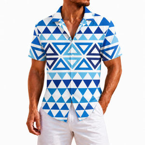 Chemise à manches courtes respirante et anti-humidité à imprimé floral hawaïen pour homme, idéale pour les vacances d'été à la plage - Product Image 3