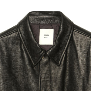 OEM Supply Wholesale Design logo <b>Winter</b> Windbreak <b>Thick</b> Leather Jacket <b>Coat</b> Men's High-end Trendy Big Brand Men's <b>Coat</b> - Product Image 3