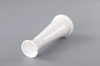 Vase en porcelaine semi-texturée, récipient à fleurs en céramique artisanal pour la décoration intérieure et centre de table
