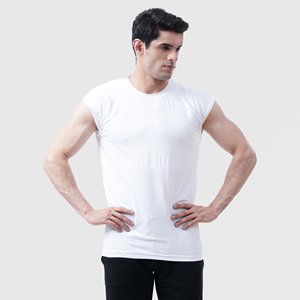 Débardeur décontracté pour femme en coton biologique tricoté, écologique, à séchage rapide, très extensible, col rond, respirant, couleur unie, style streetwear - Product Image 3