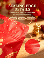 Sachet Doypack Personnalisé Imprimé avec Fermeture Éclair et Fenêtre pour l'Emballage de Café, Thé, Snacks, Noix et Fruits Secs, Anti-Humidité