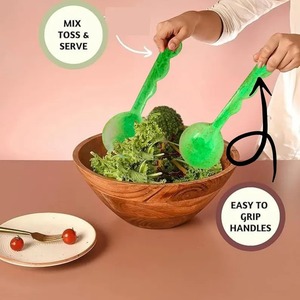 ชุดช้อนเรซิ่นทำมือ เป็นมิตรกับสิ่งแวดล้อม สำหรับเสิร์ฟสลัด จากอินเดีย เหมาะสำหรับใช้ในครัวและร้านอาหาร - Product Image 2