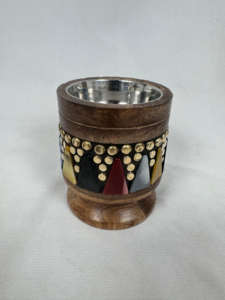 Portavelas Ovalado de Madera de Lujo para Bodas y Decoración del Hogar, Versátil Soporte para Velas de Té, Decoración Navideña Hecha a Mano - Product Image 6