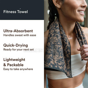 Toalla de Gimnasio Sublimada Ligera, Personalizada, Servicio OEM, Toalla de Gimnasio Sublimada Más Vendida - Product Image 2