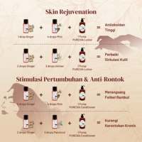 PURESIA Minyak Esensial Jahe Segar 10ml 100% Murni Distilasi Uap Bahan Alami Aroma Pedas Pereda Stres Semua Jenis Kulit