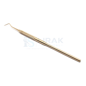 Outil professionnel d'isolation pour rehaussement de cils en acier inoxydable avec manche vert et rose pour lifting des cils - Product Image 1