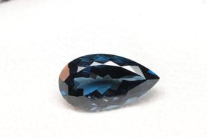 พลอยโทแพซลอนดอนบลูทรงลูกแพร์ขนาด 12x8 มม. ทรงเหลี่ยมเจียระไน ราคาขายส่ง - Product Image 5