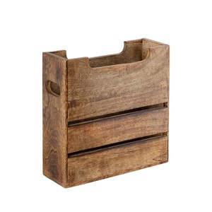 Revistero Artesanal de Madera de Mango Rústica - Venta al por Mayor - Product Image 1