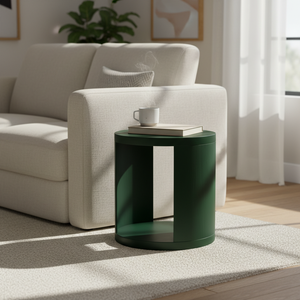 Table d'appoint décorative, table basse moderne en bois d'hévéa du Vietnam, MDF et placage de chêne, meuble décoratif pour salon - Product Image 2