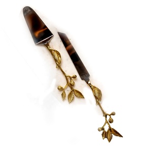 ชุดแบ่งเค้กสแตนเลส,ชุดแบ่งเค้กมือจับปลอมแปลงสีดำชนบทชุดแบ่งเค้กชุดเซิร์ฟเวอร์เค้กคุณภาพสูงสำหรับบ้าน - Product Image 3