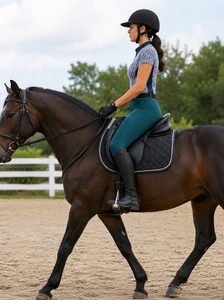 Leggings d'équitation pour femmes avec grip en silicone aux genoux, haute élasticité, légers, pour l'entraînement - Product Image 6