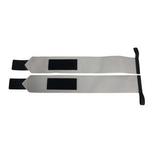 Correas de Muñeca Grises Resistentes y Transpirables para Levantamiento de Pesas con Presilla para el Pulgar para Entrenamiento - Product Image 2