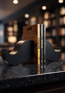 Soporte para Libros de Metal con Forma de Bigote Única, Decoración de Mesa con Textura Fundida, Suministros para Pedidos al por Mayor - Product Image 3
