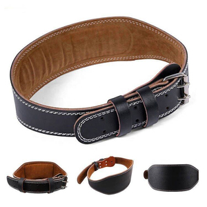 High Quality Leather Weightlifting <b>Belt</b> with Adjustable Buckle for Heavy Lifting and Strength Development - Product Image 2