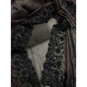 Magnifique sari brodé de fils pour soirée - Product Image 6