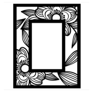 Customized Eco-Friendly Laser Cut Photo <b>Frame</b> With Intricate Floral Rose & Butterfly Pattern Vintage Hollow Picture <b>Frame</b> - Product Image 2