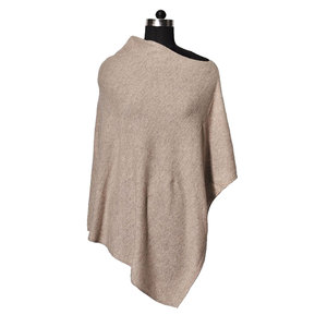 Poncho élégant en laine et nylon pour femme, doux au toucher, léger, chaud et stylé, cape d'hiver enveloppante, 70% laine, 30% nylon, tendance - Product Image 5