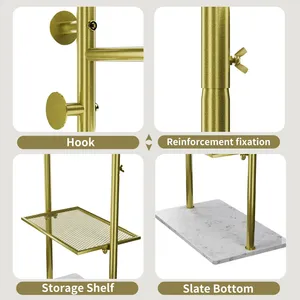 Handmade Decorative Garment <b>Rack</b> for Fashion Display Home <b>Storage</b> and Hotel ProjectsSingle Tier Iron <b>Storage</b> Basket <b>Wall</b>-Mounted - Product Image 5