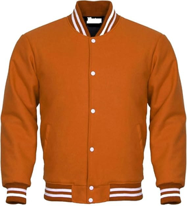 Chaqueta Varsity de Invierno para Hombre, Diseño Personalizado, 100% Lana, Estilo Bomber Escolar, Cuello Camisero, Mangas Tipo Letterman, Alta Calidad - Product Image 3