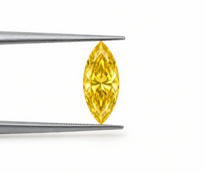 Diamante Cultivado en Laboratorio RCK Global, Corte Marquesa, Color Amarillo Intenso, 0.1-0.15ct, VVS VS, Suelto, para Joyería - Product Image 4