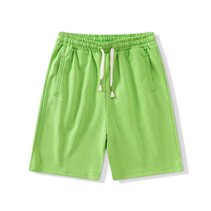 Shorts de sport décontractés pour hommes en molleton 100 % coton, 5 pouces, avec poches, tricotés, pour la gym et l'entraînement - Product Image 5