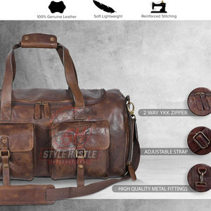 Bolsas de Viaje de Cuero Profesionales de Nuevo Diseño 2026, Bolsas de Viaje de Cuero Ligeras y Cómodas - Product Image 3