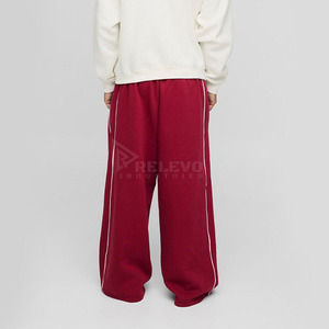 กางเกงวอร์มผ้าฟลีซสำหรับผู้ชายไซส์กลาง สำหรับฤดูหนาว หนานุ่ม สไตล์ลำลอง สีพื้น ทรงเข้ารูป แห้งเร็ว ล้างสีแบบแอซิดวอช - Product Image 2