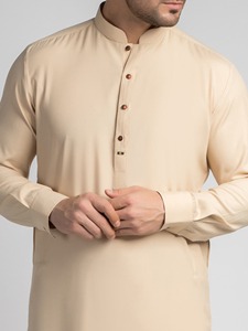 Elegante Shalwar Kameez Tradicional Indio de Algodón de Alta Calidad para Hombre |   Ropa para Fiestas y Eventos de Boda Sin Arrugas - Product Image 4